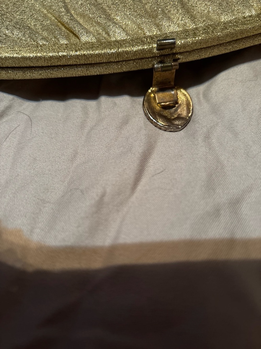 Stunning 1950’s Antique Gold Women’s Clutch Bag Pristine Condition - Picture 4 of 9